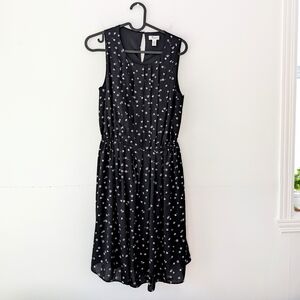Thyme Breastfeeding Black Floral Sleeveless Sheath Dress In Size XS